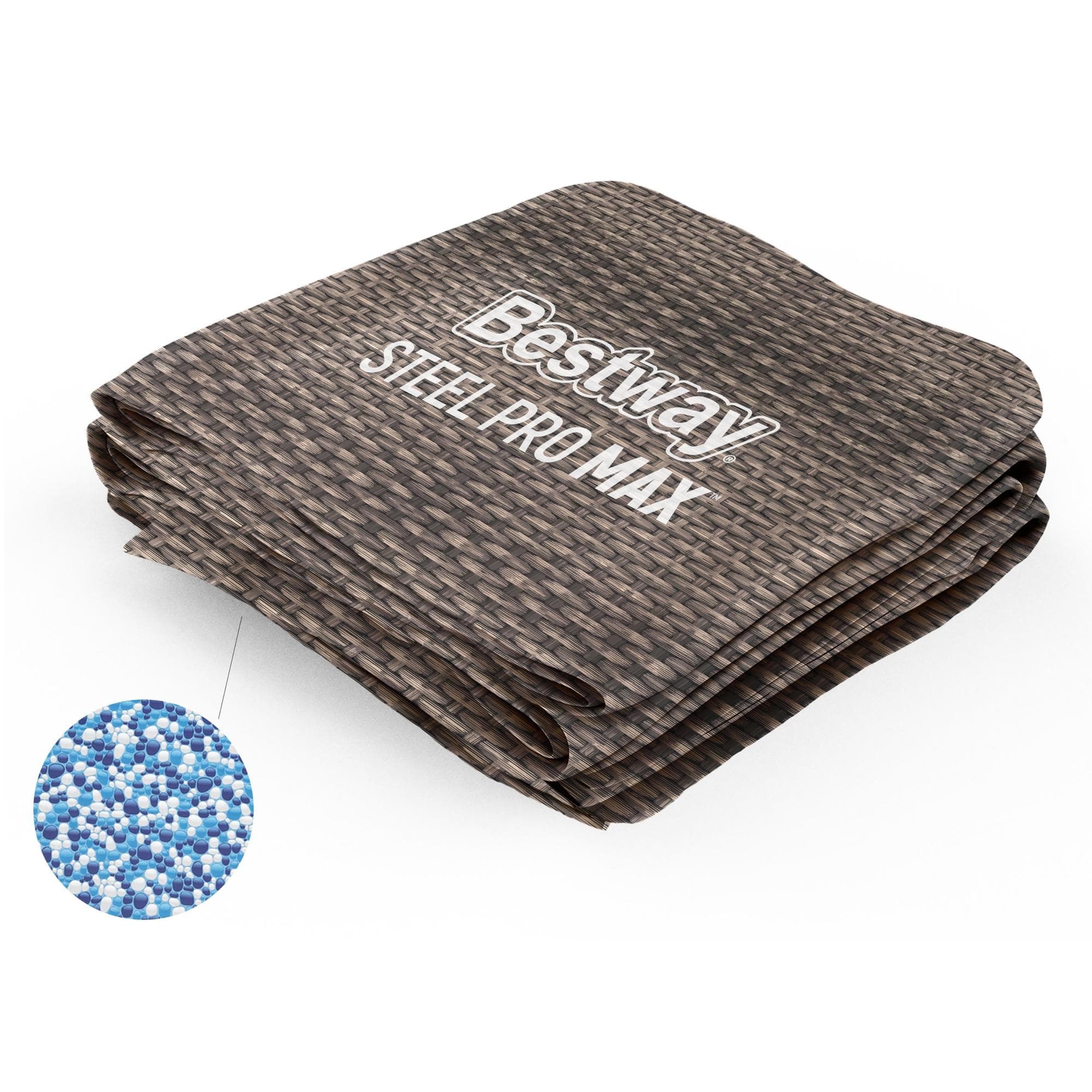 Ricambi Piscine e Spa Liner di ricambio per piscina Steel Pro MAX da 366x100 cm rattan marrone Bestway 1