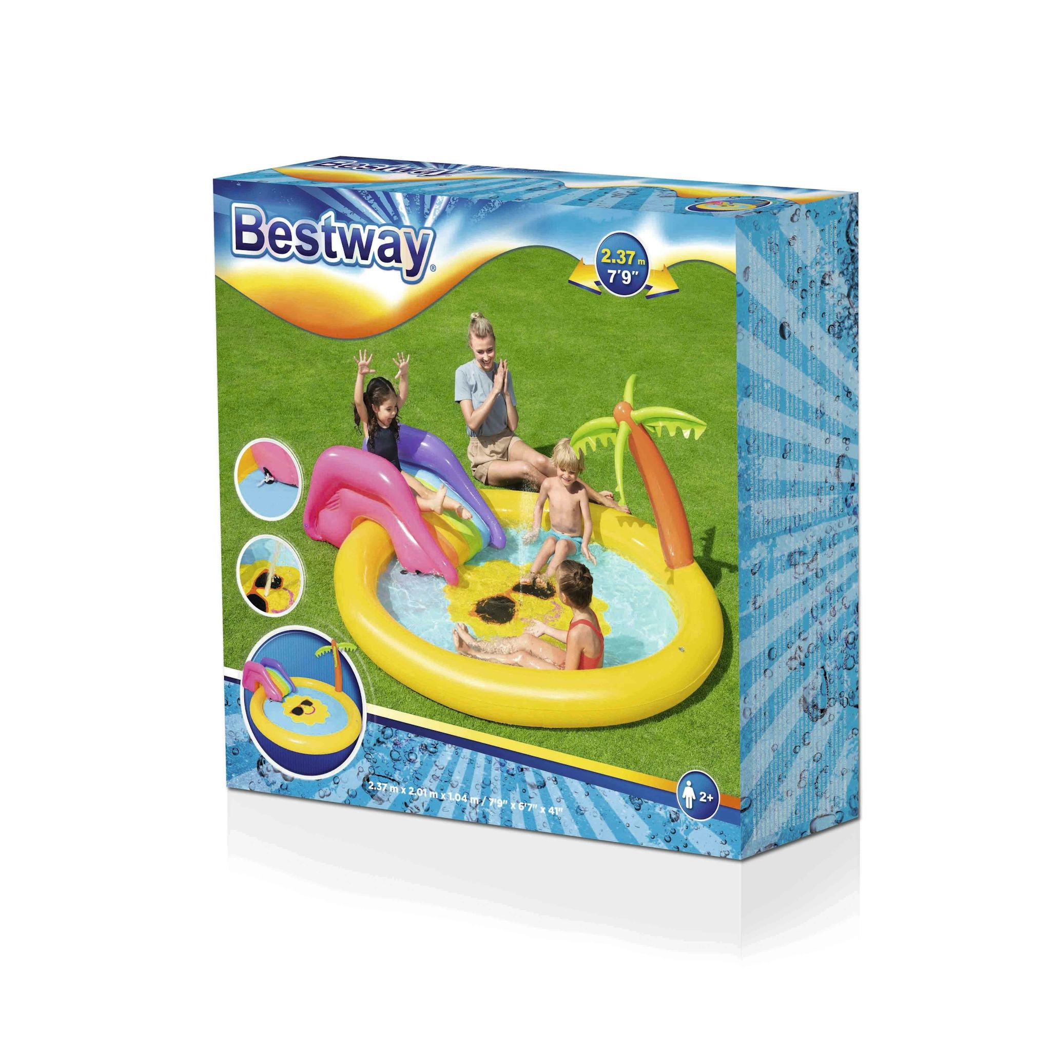 Giochi gonfiabili per bambini Playcenter gonfiabile con scivolo a forma di isola Bestway 9