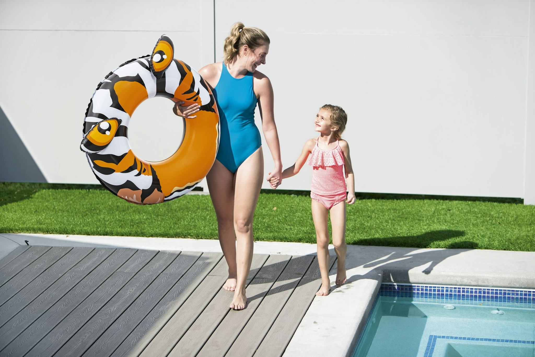 Giochi gonfiabili per bambini Ciambella gonfiabile a forma di tigre Bestway 4