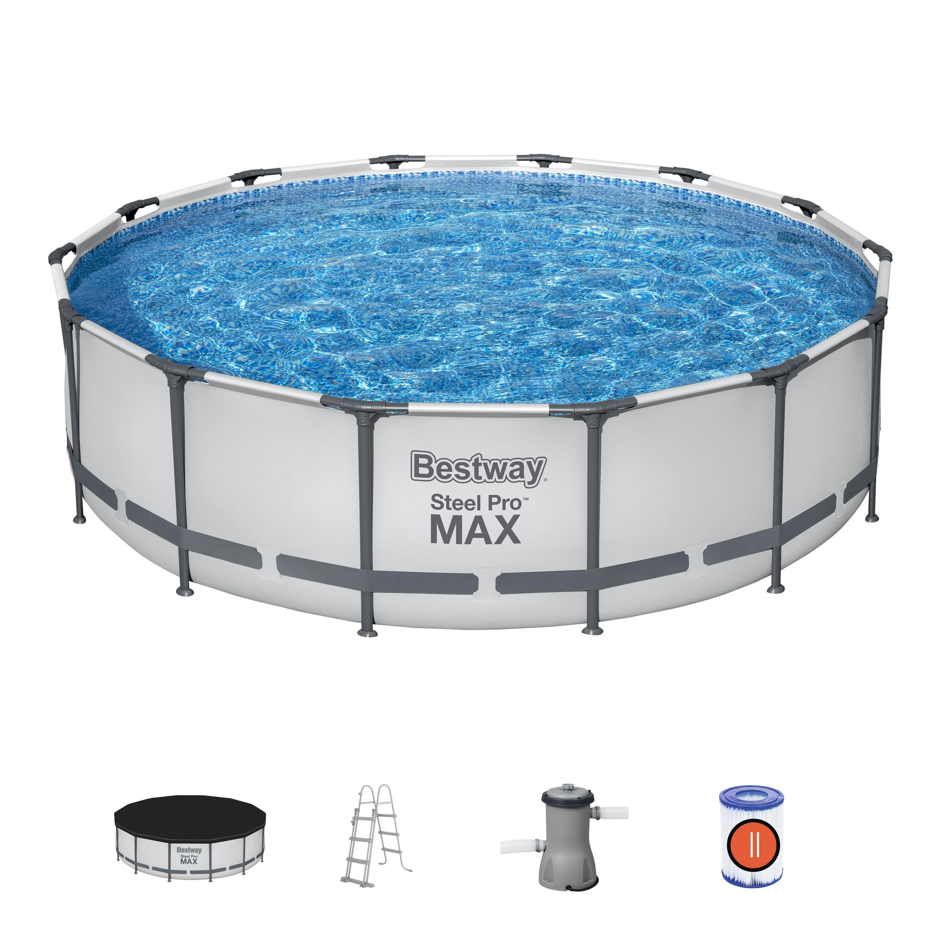 Piscine fuori terra Set piscina fuori terra rotonda Steel Pro MAX  da 427x107 cm Bestway 1