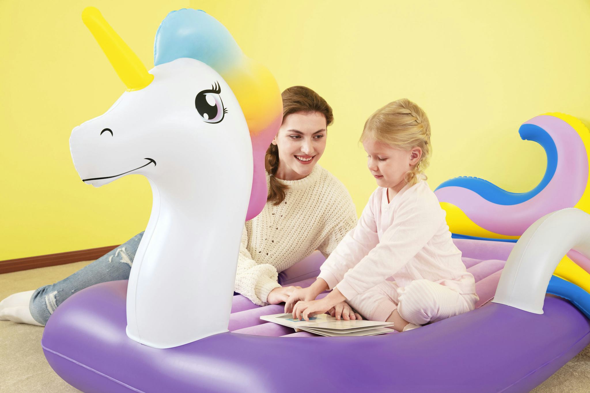 Giochi gonfiabili per bambini Materasso gonfiabile per bambini Unicorn DreamChaser Bestway 4