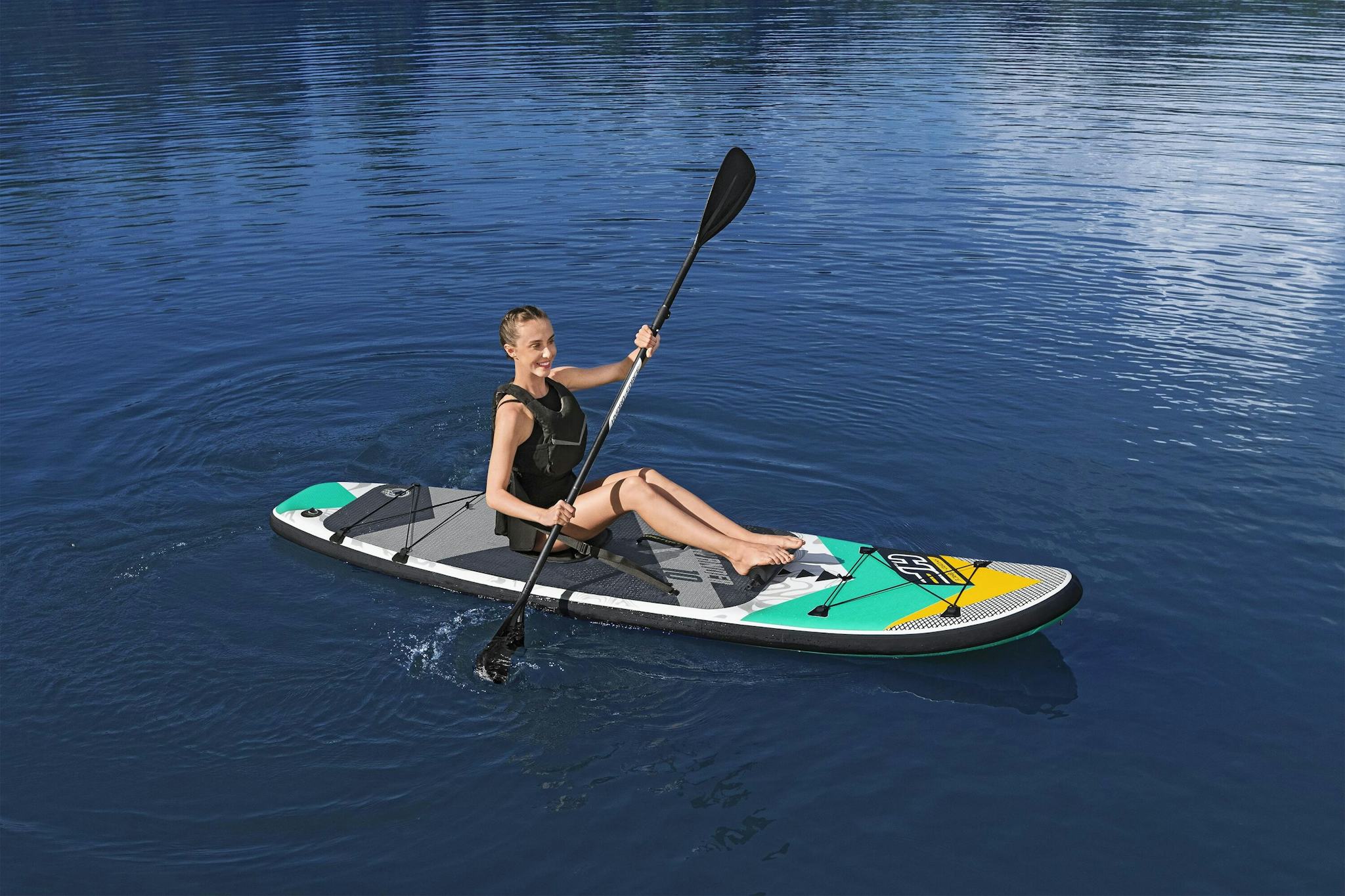 Sport Acquatici Tavola da SUP e kayak gonfiabile Aqua Wander da 305x84x12 cm  Bestway 2