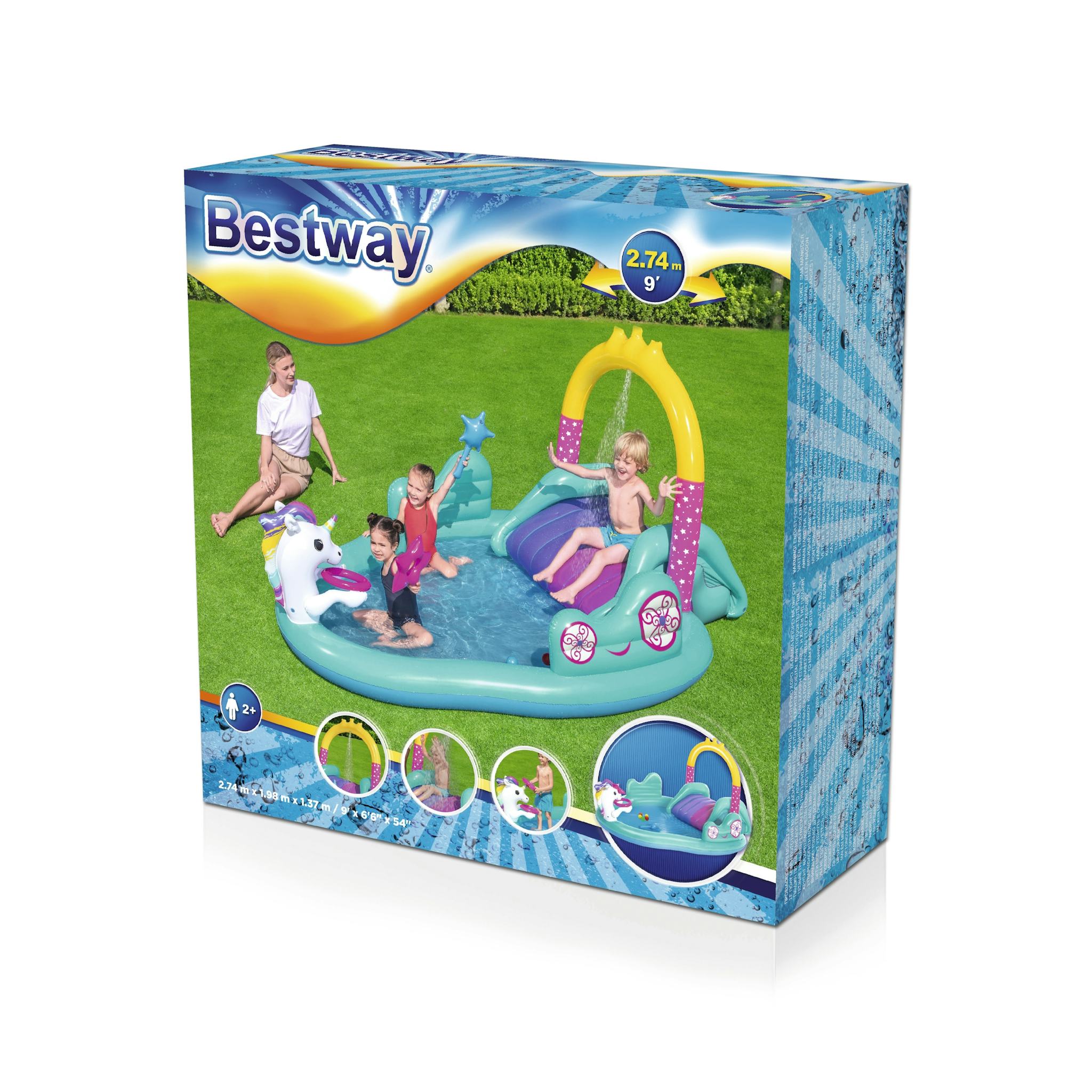 Giochi gonfiabili per bambini Playcenter gonfiabile Magico Unicorno Bestway 25