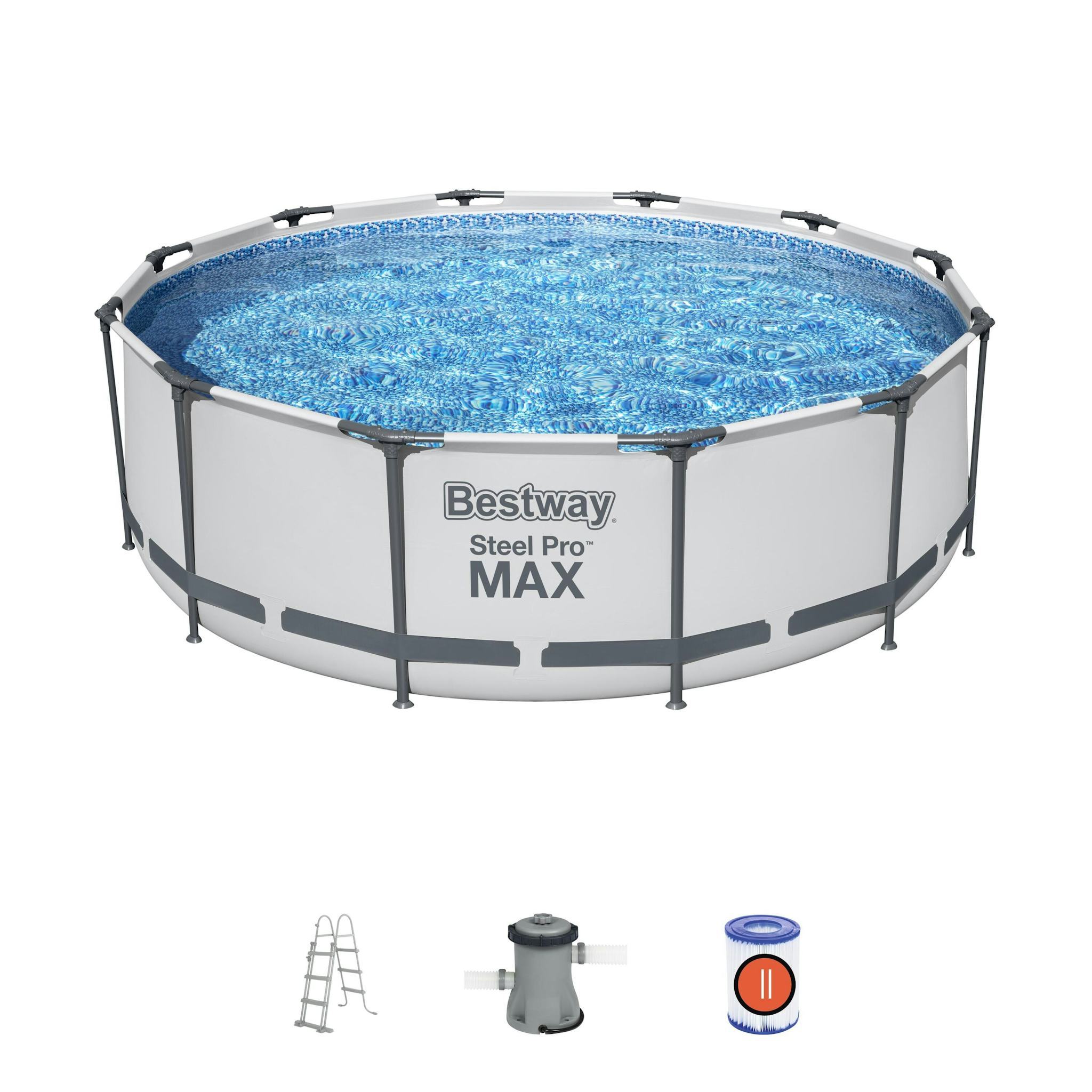 Piscine fuori terra Set piscina fuori terra rotonda Steel Pro MAX da 366x100 cm Bestway 1