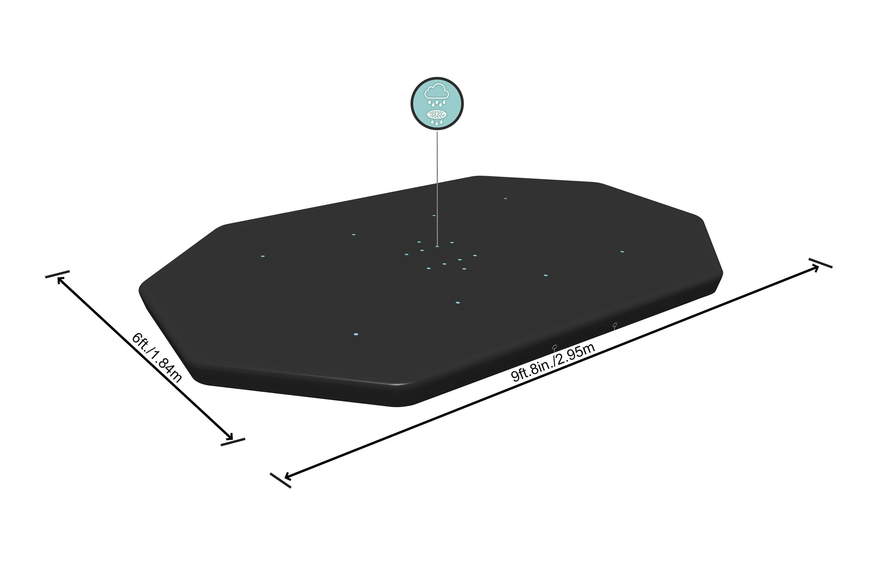 Coperture e Tappetini Copertura ovale per piscina da 300x200x84 cm Bestway 1