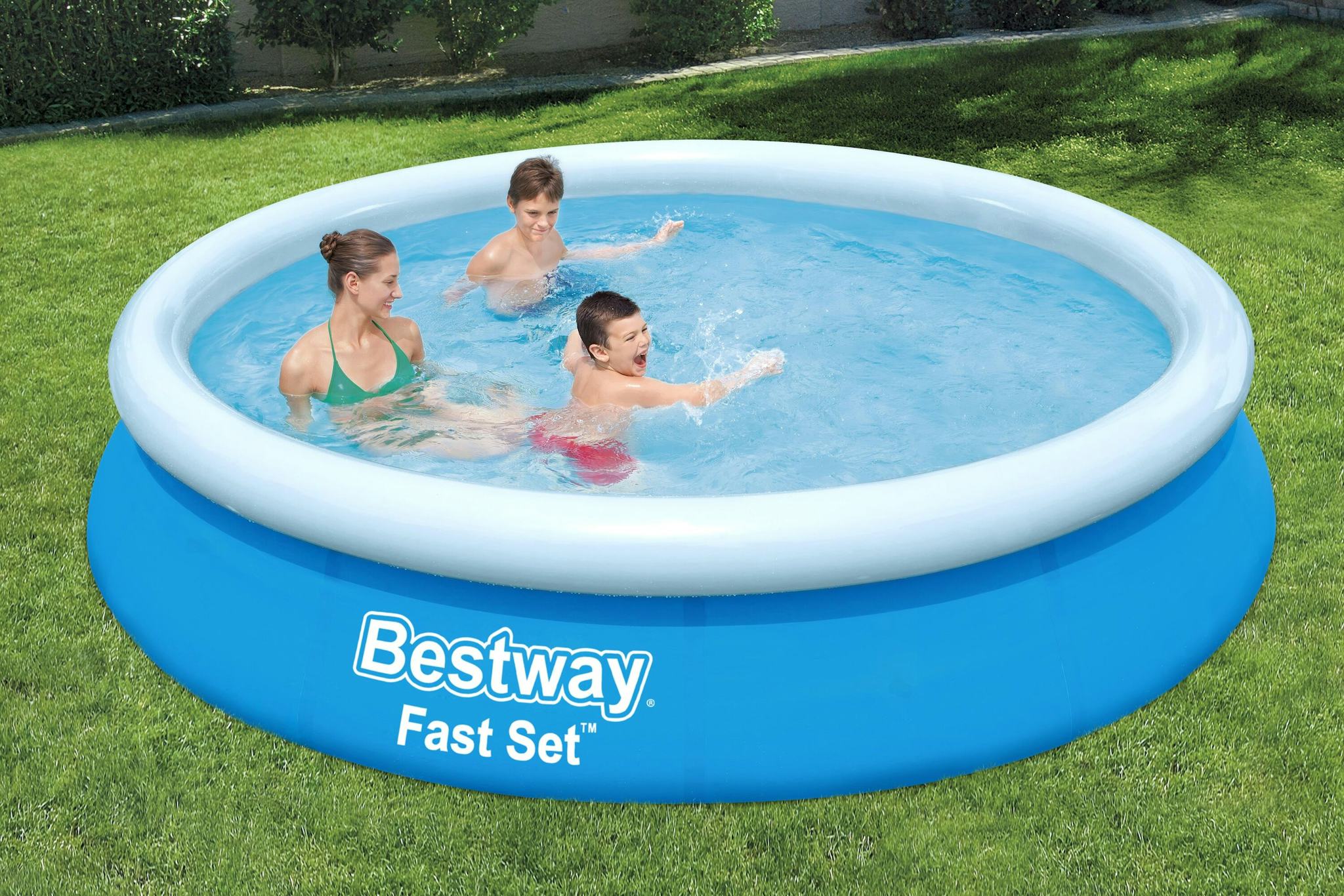 Piscine fuori terra Set piscina fuori terra rotonda Fast Set gonfiabile da 366x76 cm azzurro Bestway 3