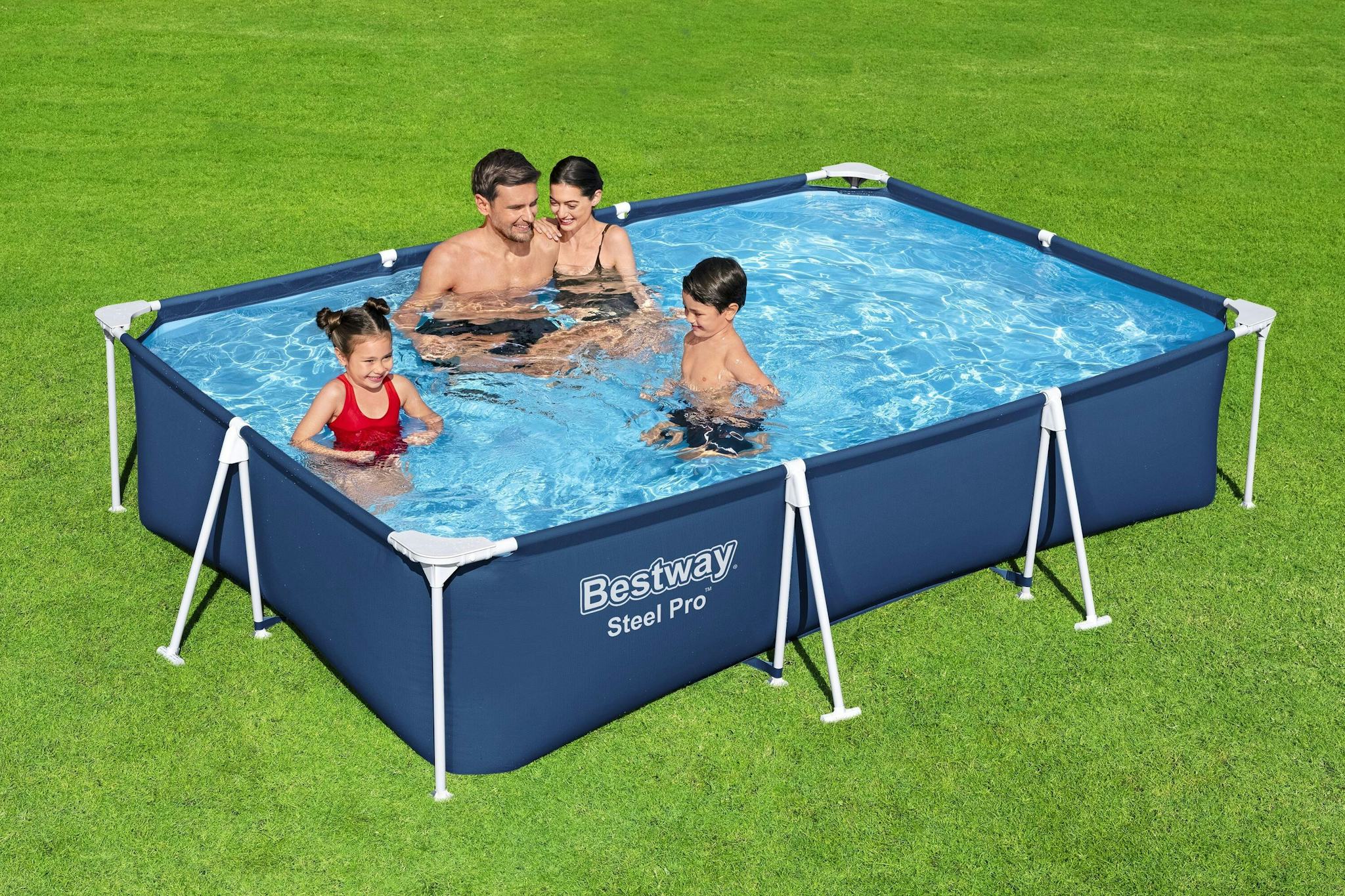 Piscine fuori terra Set piscina fuori terra rettangolare Steel Pro da 300x201x66 cm Bestway 3