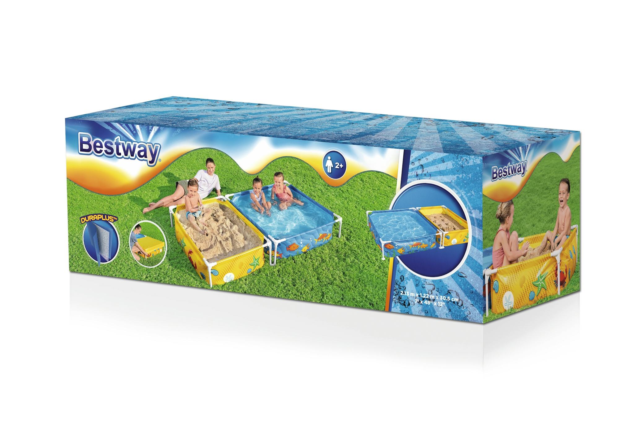 Giochi gonfiabili per bambini Piscina gioco e box sabbia combinati per bambini Bestway 8