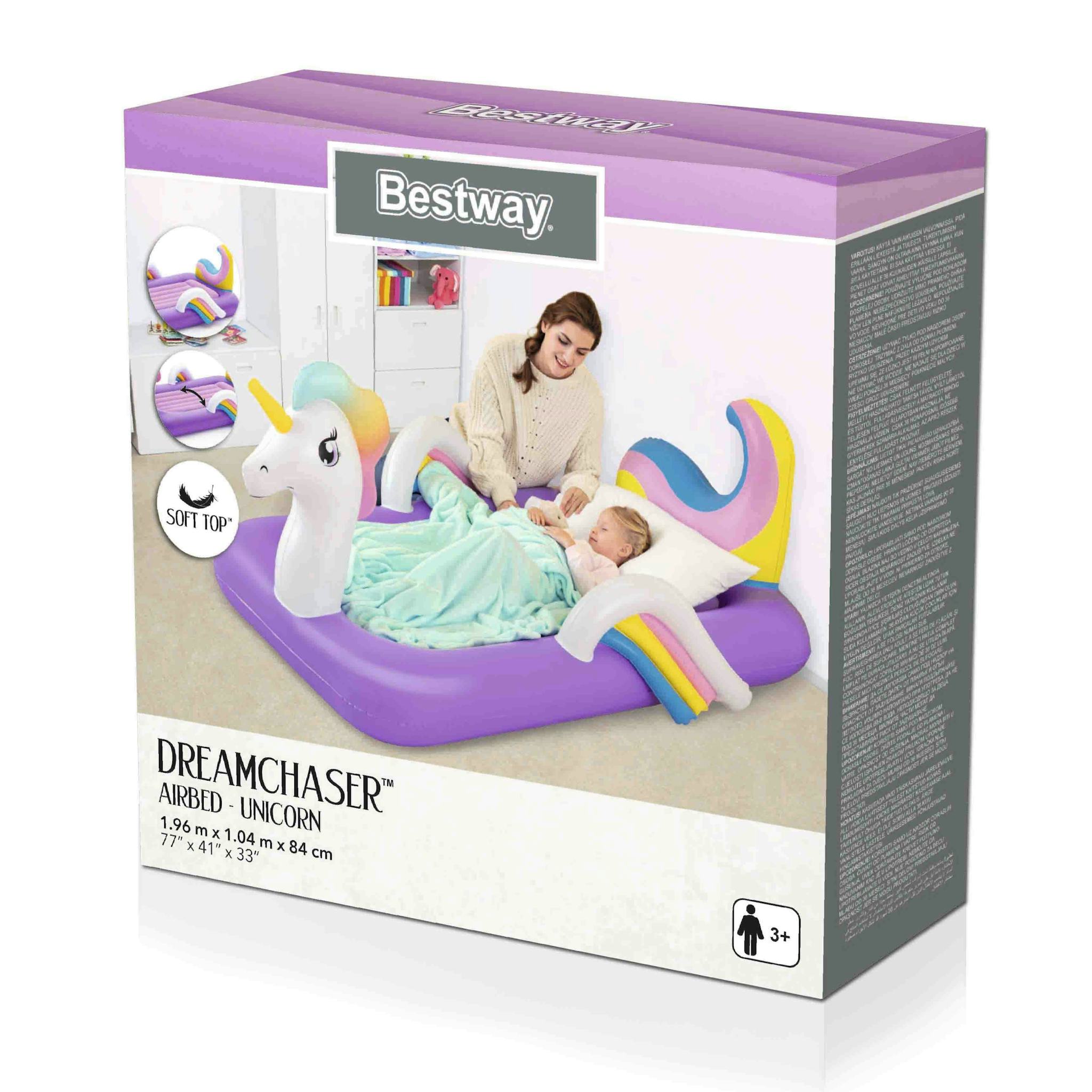 Giochi gonfiabili per bambini Materasso gonfiabile per bambini Unicorn DreamChaser Bestway 6