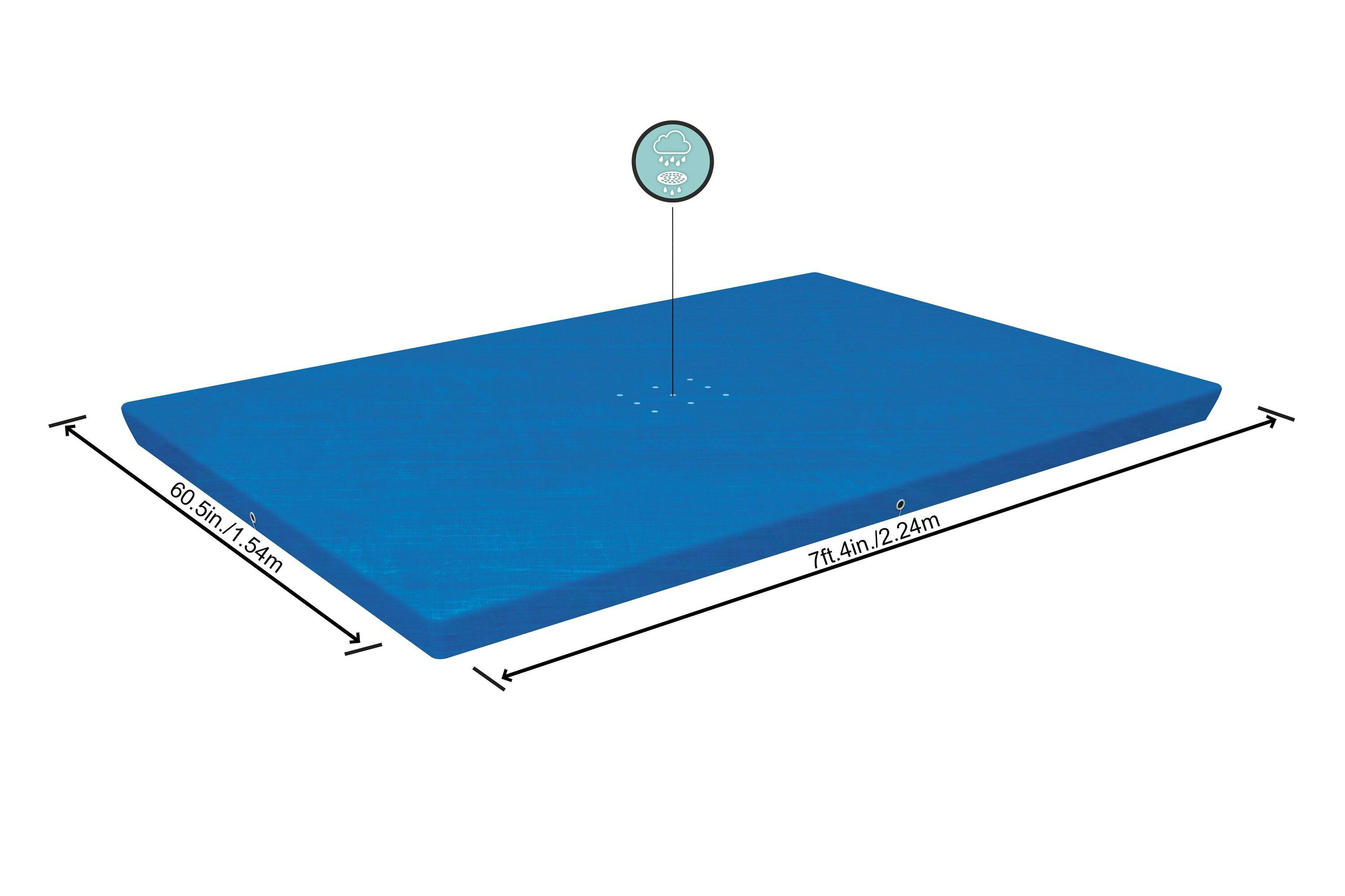 Coperture e Tappetini Copertura rettangolare per piscina fuori terra da 221x150 cm Bestway 1