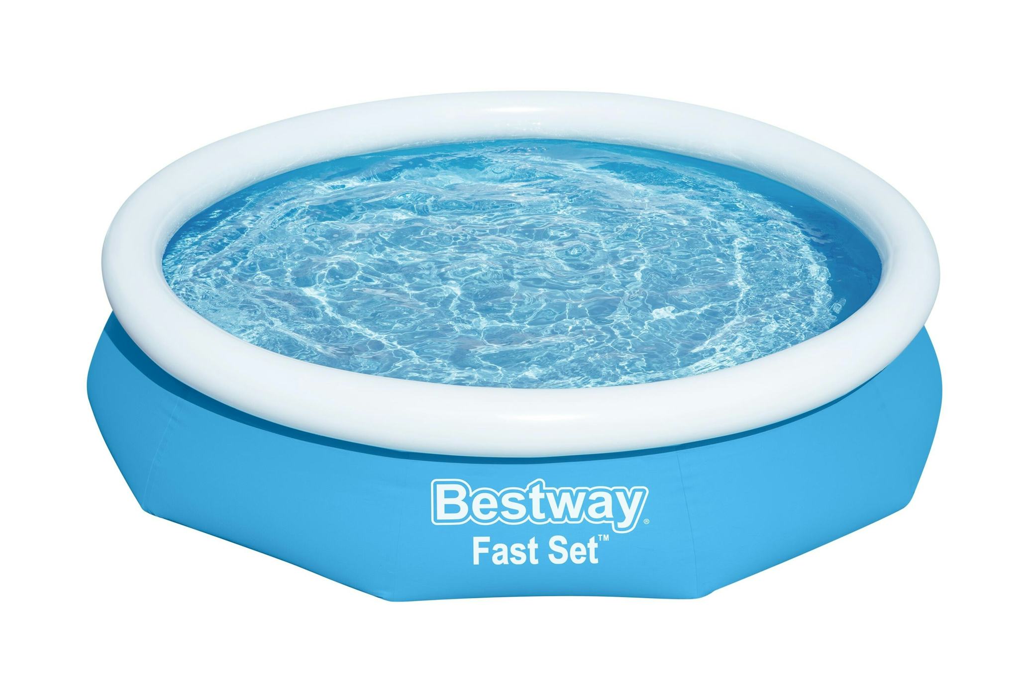 Piscine fuori terra Set piscina fuori terra rotonda Fast Set gonfiabile da 305x66 cm azzurro Bestway 2