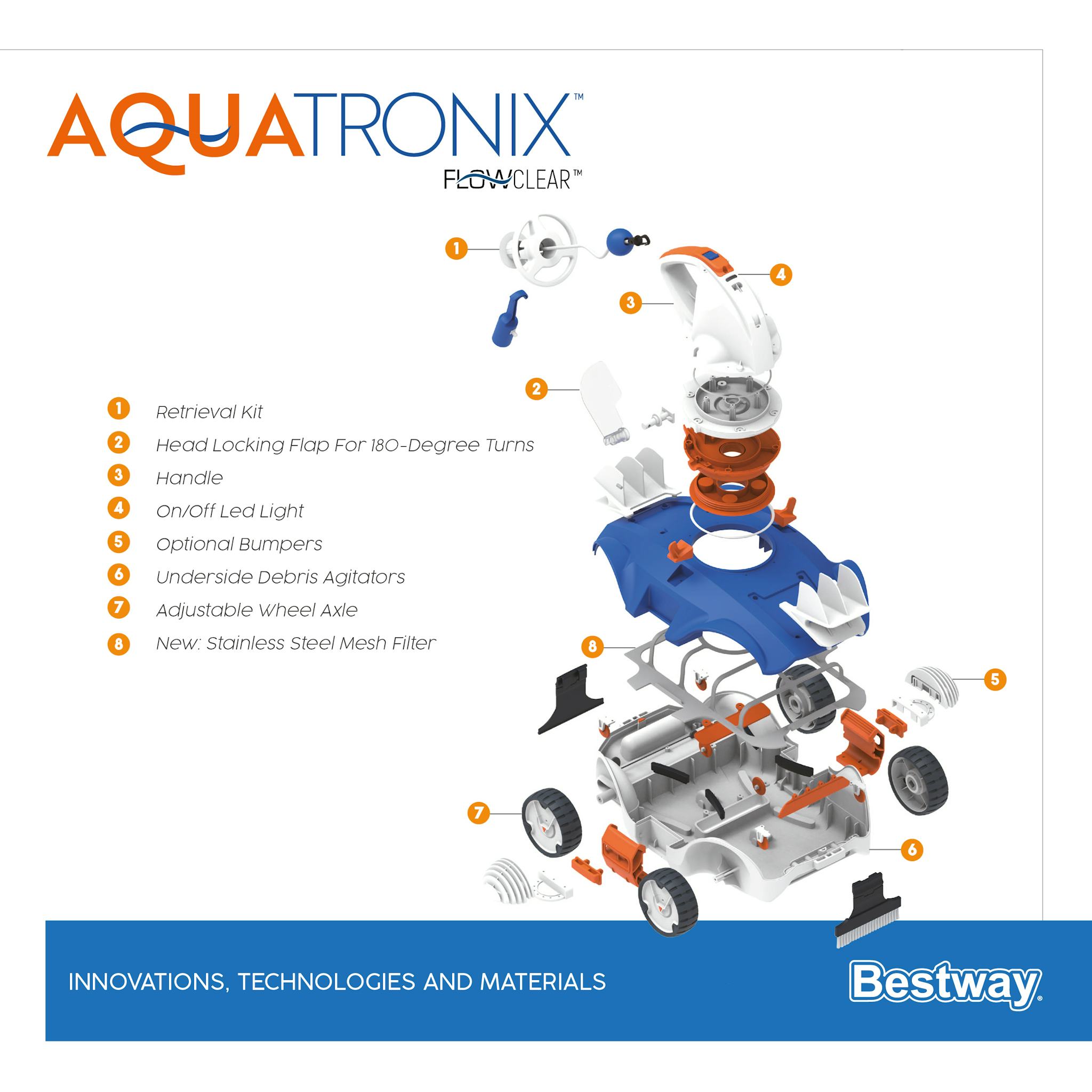 Accessori Piscine e Spa Robot per la pulizia della piscina Aquatronix Bestway 13